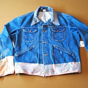 Vtg Bella Dahl Embellished Wrangler Denim Jacket M